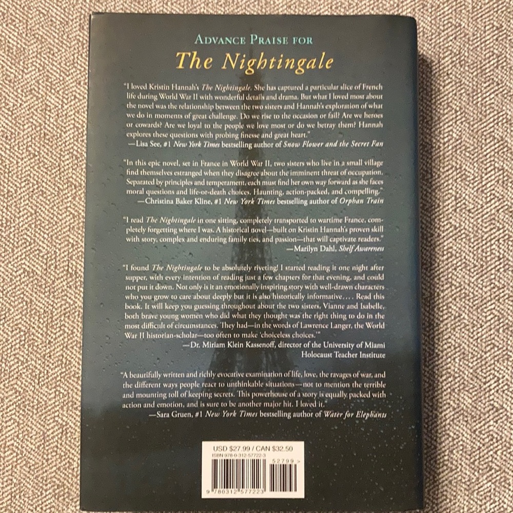 The Nightingale by Kristin Hannah - Picture 3 of 6